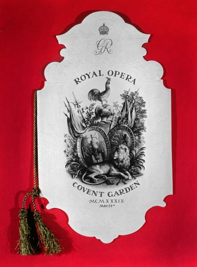 Programma per la Royal Command Performance in onore del presidente francese, 1939 da Rex Whistler